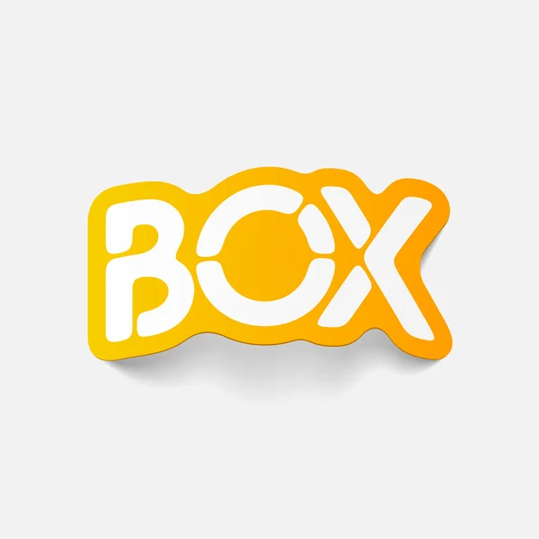 Realistiska designelement: box — Stock vektor