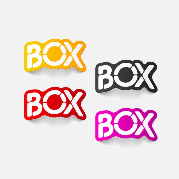 Realistic design element: box — Stock Vector