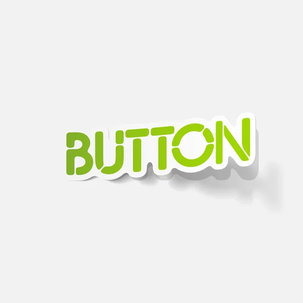 Realistische ontwerpelement: knop — Stockvector