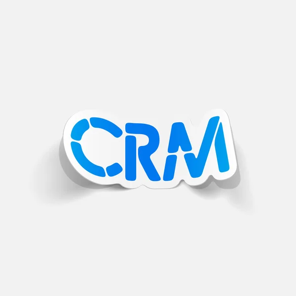 องค์ประกอบการออกแบบที่สมจริง: crm — ภาพเวกเตอร์สต็อก