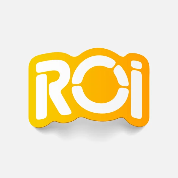 Elemento de design realista: roi — Vetor de Stock