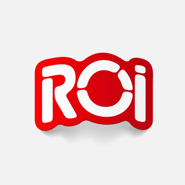 Realistisches Gestaltungselement: roi — Stockvektor