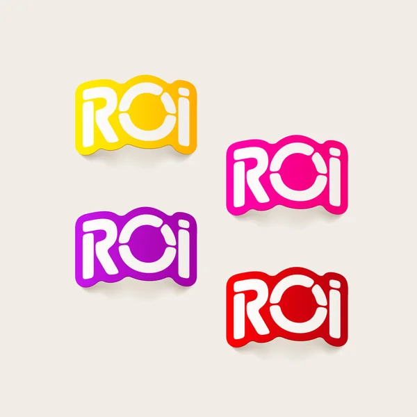 Projekt realistyczny element: roi — Wektor stockowy