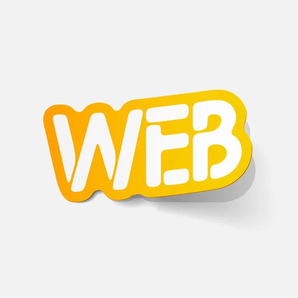 Realistische ontwerpelement: web — Stockvector