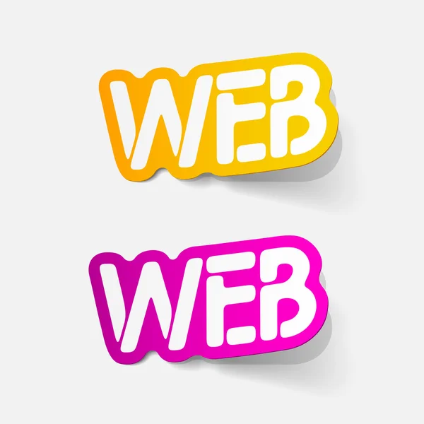 Realistische ontwerpelement: web — Stockvector