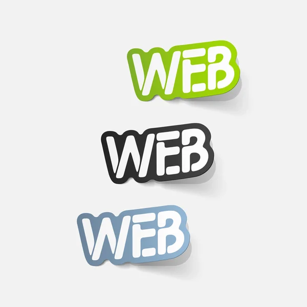 Realistische ontwerpelement: web — Stockvector