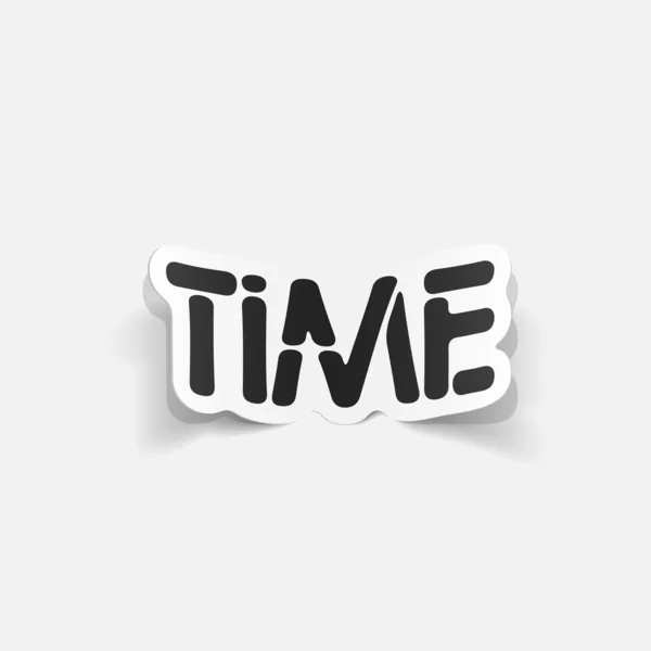 Realistic design element: TIME — Stock Vector