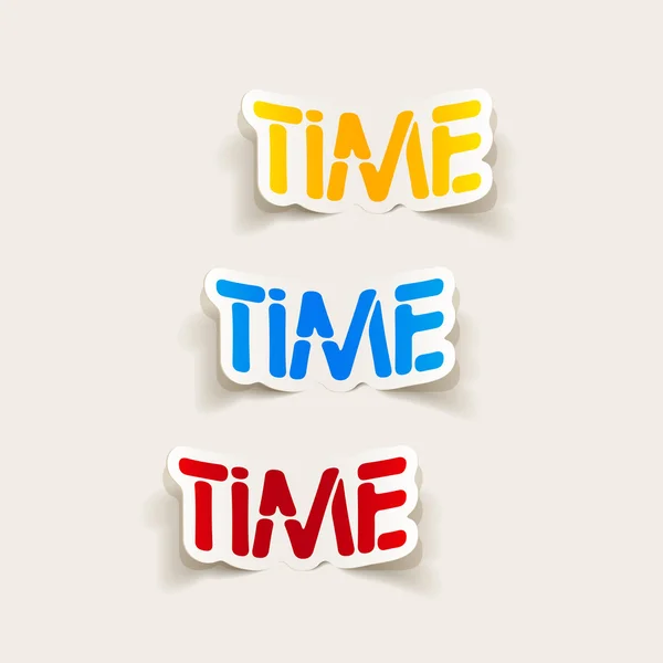 現実的な設計要素: 時間 — ストックベクタ