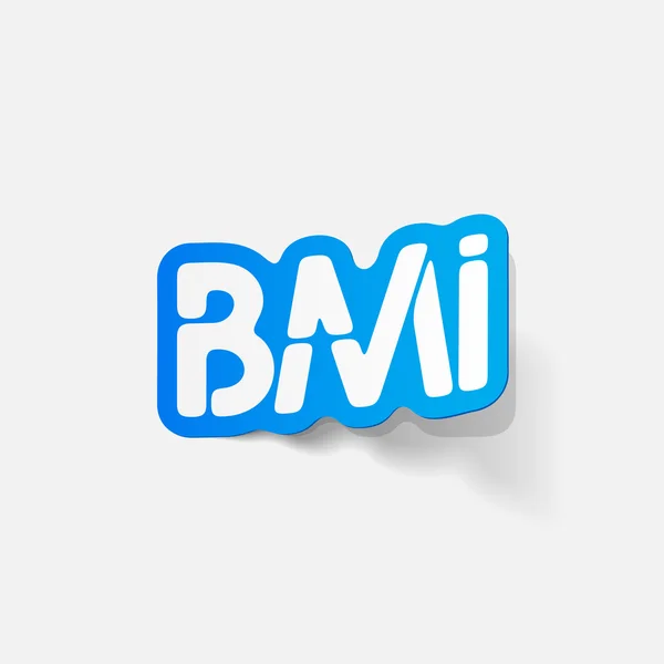 Realistische ontwerpelement: bmi — Stockvector