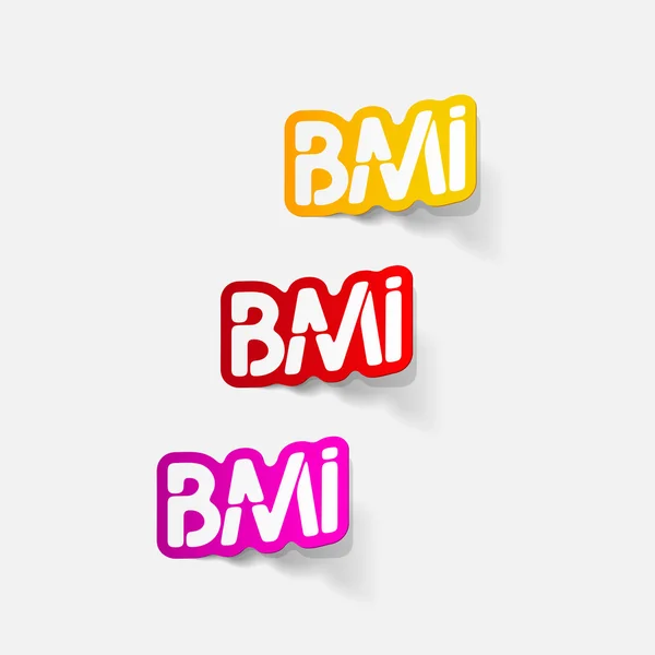 現実的な設計要素: bmi — ストックベクタ