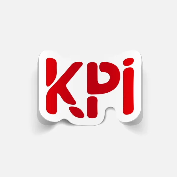 Realistisches Gestaltungselement: kpi — Stockvektor