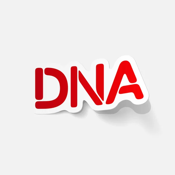 Elemento di design realistico: dna — Vettoriale Stock