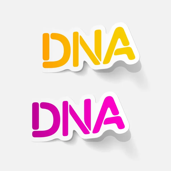 Realistic design element: DNA — Stock Vector