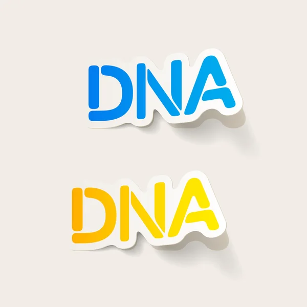 Realistisches Gestaltungselement: dna — Stockvektor