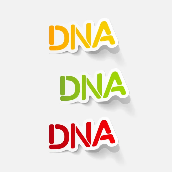 Realistisches Gestaltungselement: dna — Stockvektor