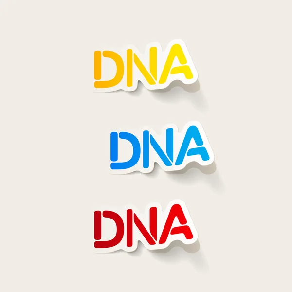 Elemento de diseño realista: ADN — Vector de stock
