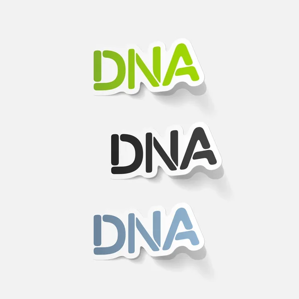 Elemento de diseño realista: ADN — Archivo Imágenes Vectoriales