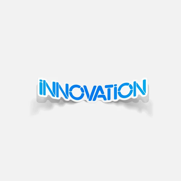 Elemento de diseño realista: innovación — Vector de stock