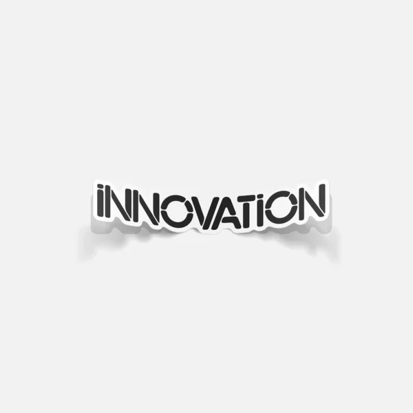 Elemento de diseño realista: innovación — Vector de stock