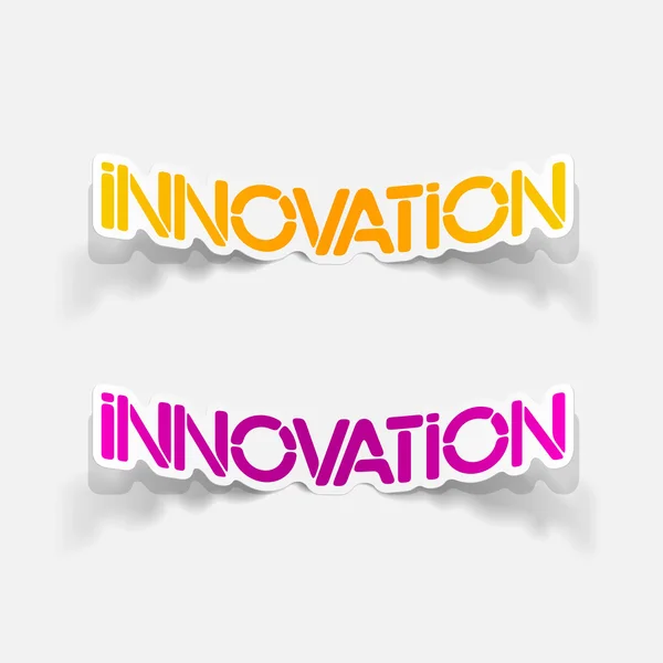 Realistische ontwerpelement: innovatie — Stockvector