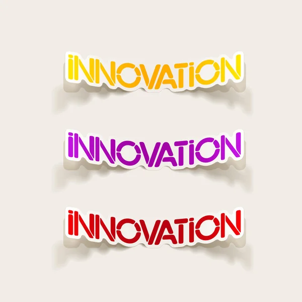 Realistische ontwerpelement: innovatie — Stockvector