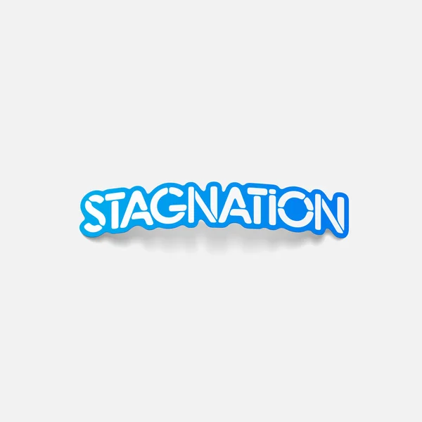 Realistisches Gestaltungselement: Stagnation — Stockvektor