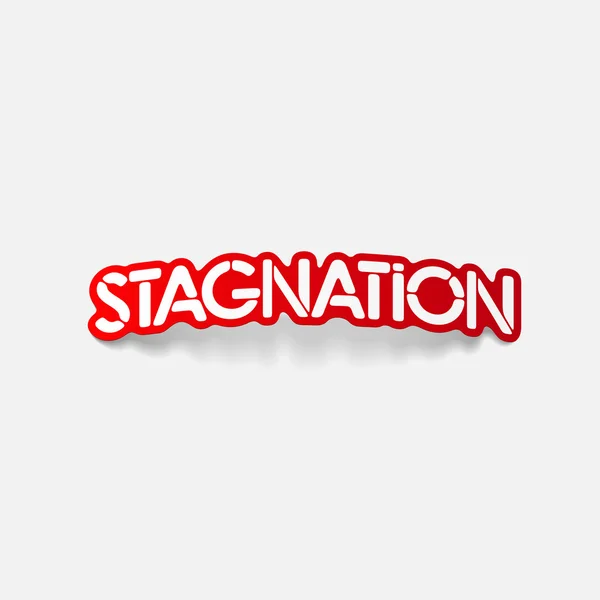 Élément de conception réaliste : stagnation — Image vectorielle