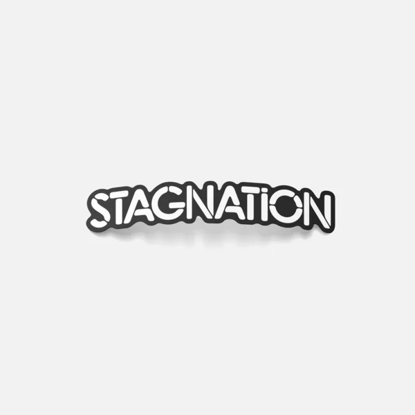 Élément de conception réaliste : stagnation — Image vectorielle