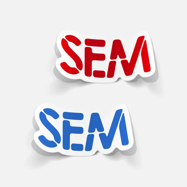 現実的な設計要素: sem — ストックベクタ