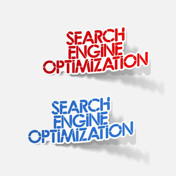 Elemento de diseño: Optimización de motores de búsqueda — Vector de stock