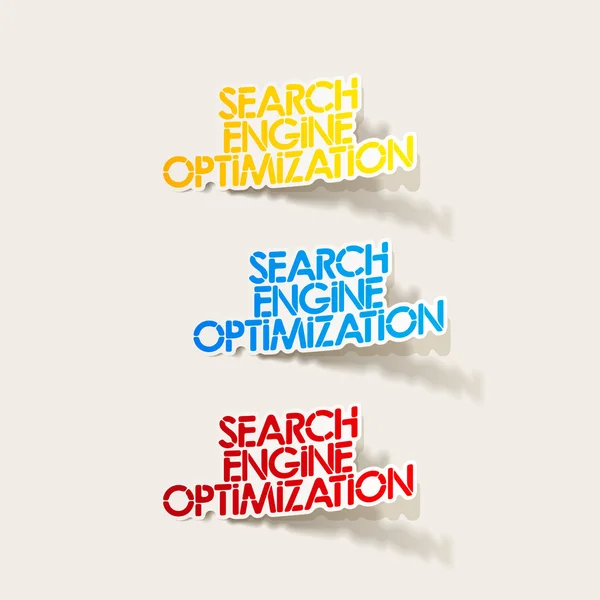 Elemento de design: Search Engine Optimization — Vetor de Stock