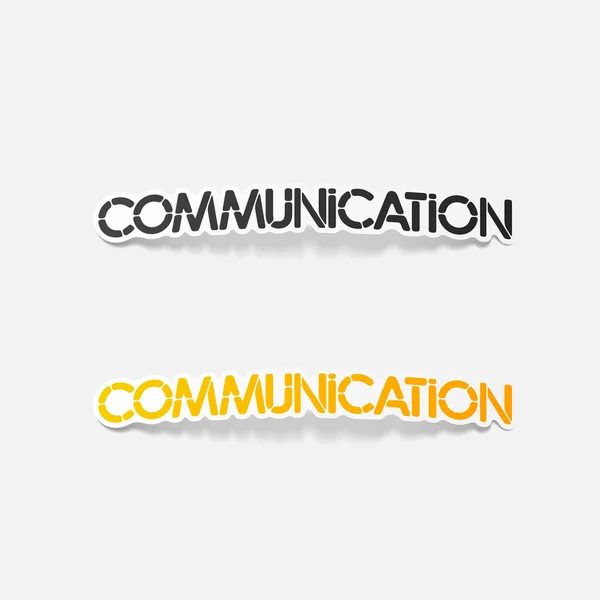 Realistische ontwerpelement: communicatie — Stockvector