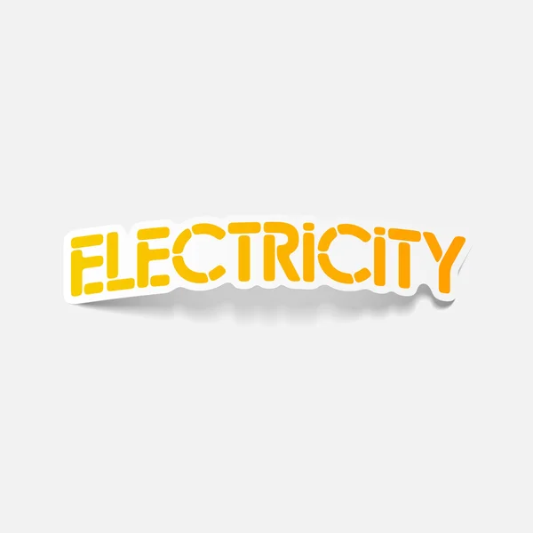 Realistic design element: electricity — Stock Vector