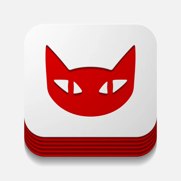 Konsep app: cat - Stok Vektor