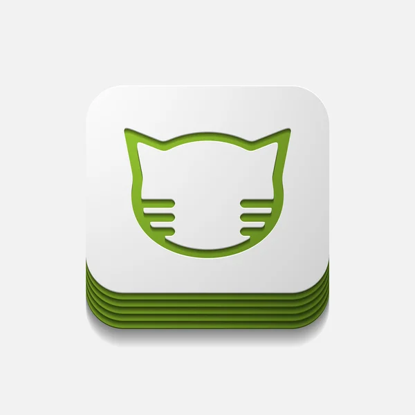 Concetto di app: gatto — Vettoriale Stock