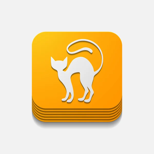 Concetto di app: gatto — Vettoriale Stock