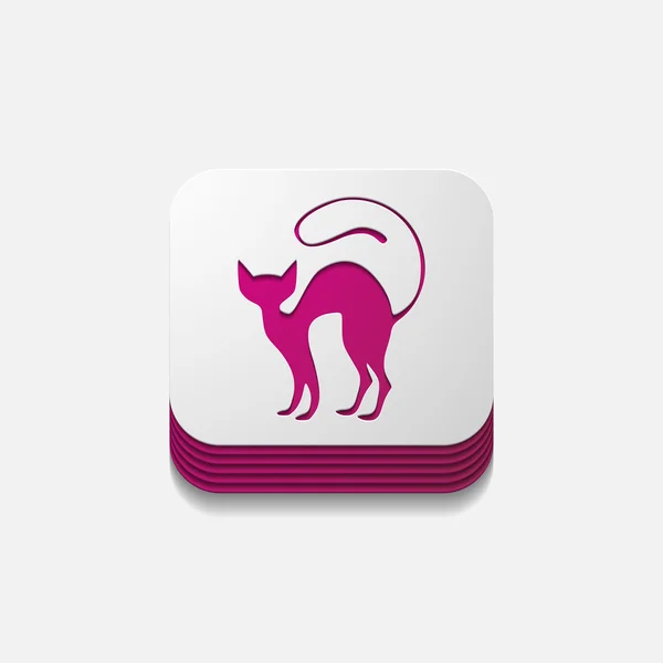 Concetto di app: gatto — Vettoriale Stock