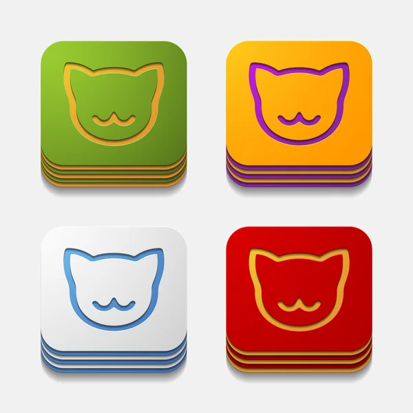 App concept: cat — Stock Vector