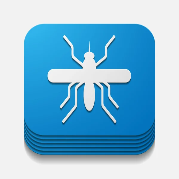 Concept d'application, moustique, insecte — Image vectorielle