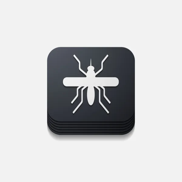 App concept, mug, insect — Stok Vektör