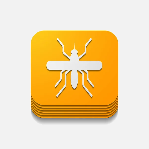 Koncept app, komár, hmyz — Stockový vektor
