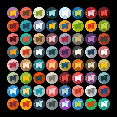 Flat design, cow, livestock, farm