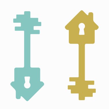 vektör ev, ev, Bina, anahtar