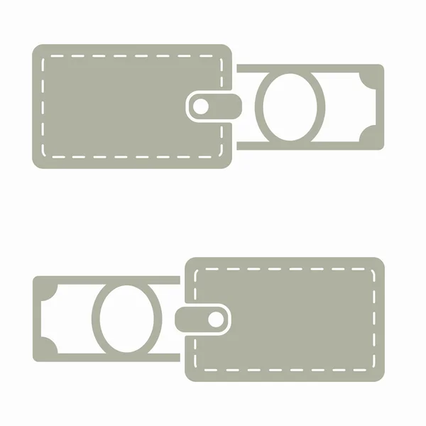 Seamless background, purse, money — Stock Vector