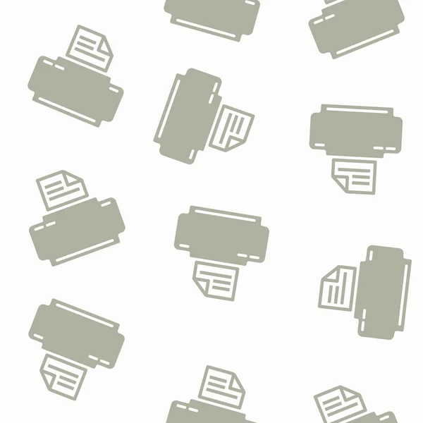 Seamless background: printer — Stock Vector