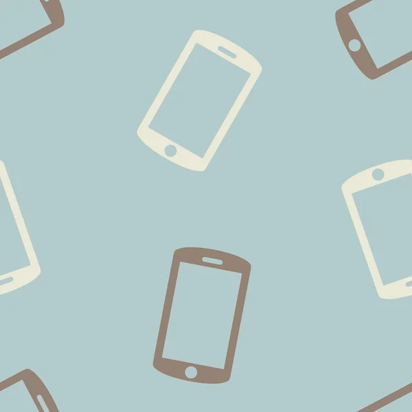 Fondo sin costuras: smartphone — Vector de stock