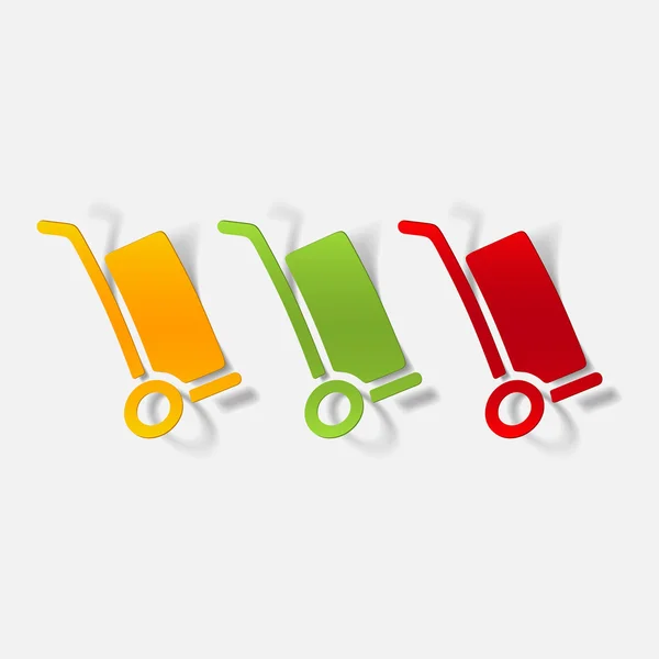 Realistic design element: trolley — Stock Vector