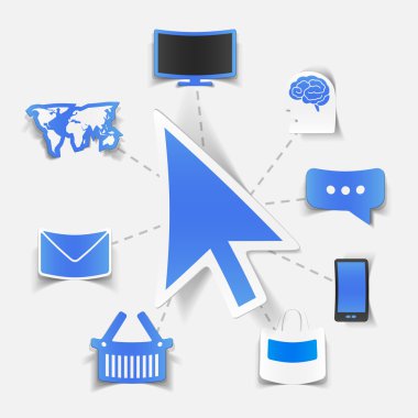 online alışveriş için Konsept: ok