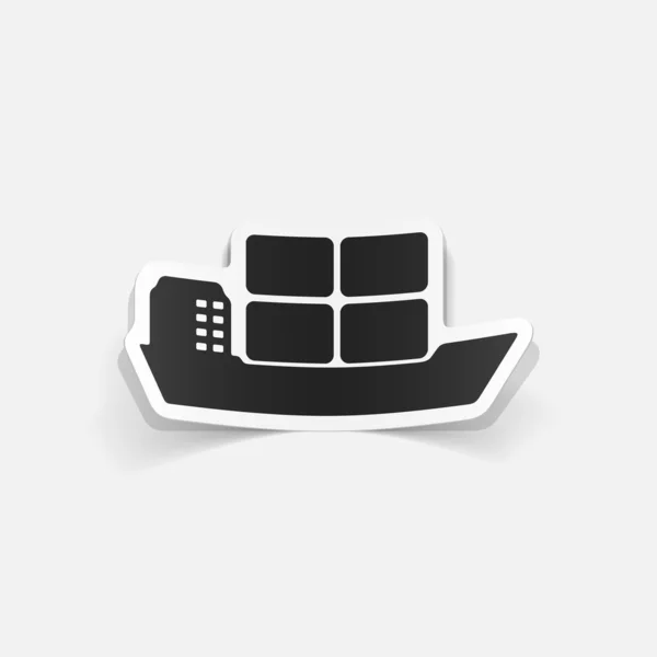 Realistic design element: ship — Stock Vector