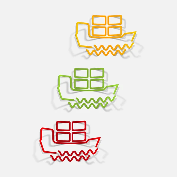 Realistic design element: ship — Stock Vector